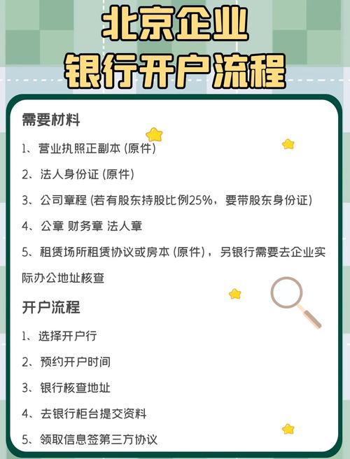 企业银行账户开户指南：资料准备、银行选择及办理流程要点