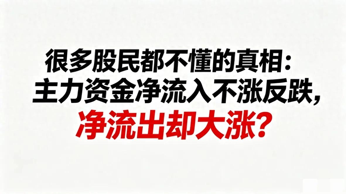 主力资金净流入不涨反跌？用通达信后地量指标看穿主力真实意图