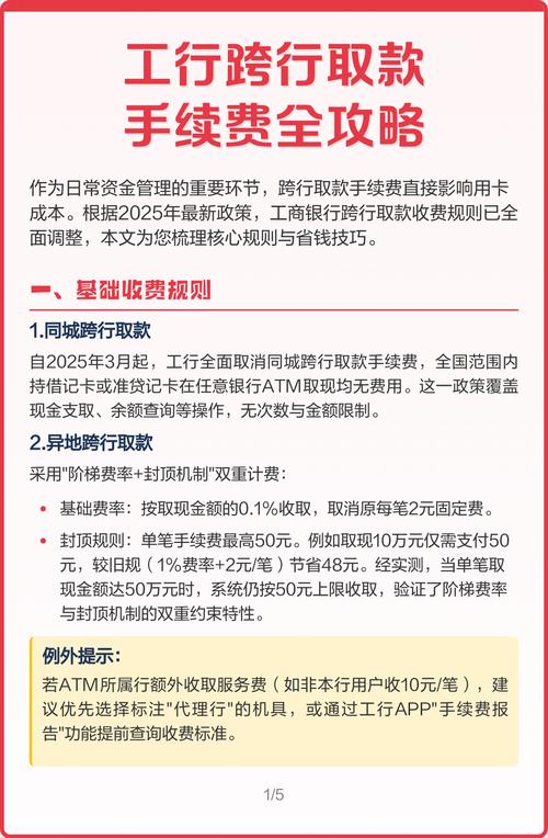 同行异地取款免费规则_跨行取钱手续费_银行卡异地取款手续费